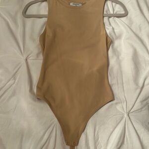 Aritzia Babaton Beige Bodysuit